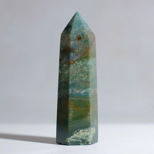 Moss Agate Point | Moss Agate Crystal Tower