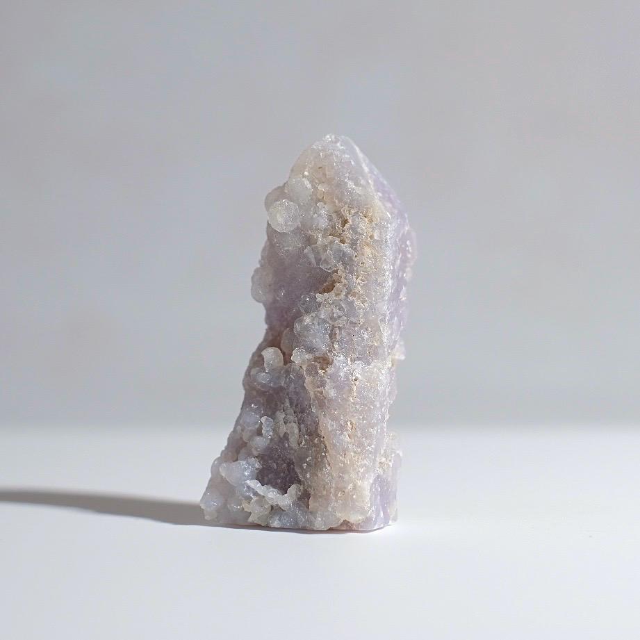 Druzy Grape Agate Point | Botryoidal Chalcedony Crystal Cluster