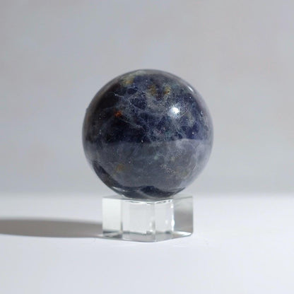 Blood Iolite Sphere | Sunstone Iolite Crystal Sphere