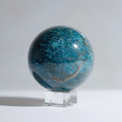 Teal Apatite Sphere | Blue Apatite Crystal Sphere