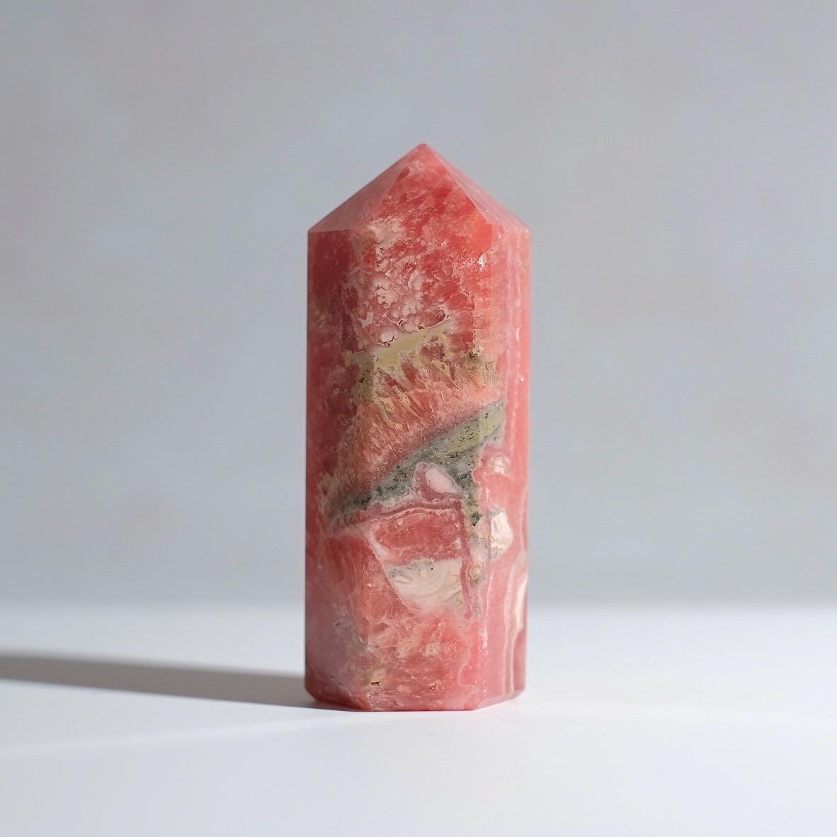 Rhodochrosite Tower | Rhodochrosite Crystal Point