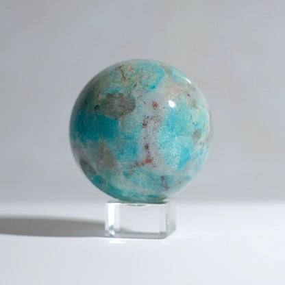 Amazonite & Smokey Quartz Sphere | Amazonite Crystal Sphere