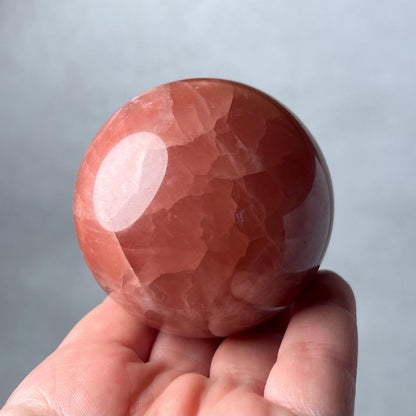 Rose Calcite Sphere | Calcite Crystal Sphere