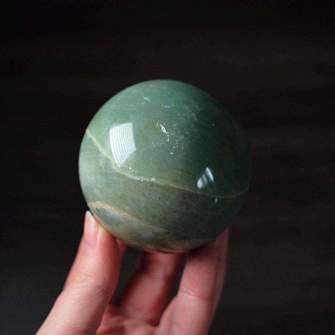 Garnierite Sphere | Green Moonstone Crystal Sphere