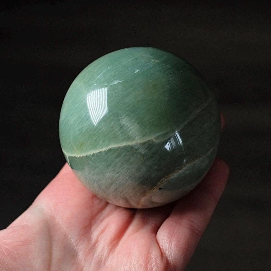 Garnierite Sphere | Green Moonstone Crystal Sphere