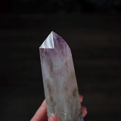 Amethyst Agate Tower | Amethyst w. Agate Crystal Point