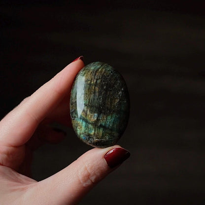 Flashy Labradorite Palm | Crystal Palm Stone