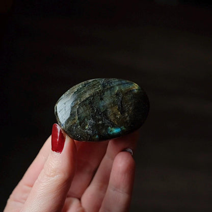 Flashy Labradorite Palm | Crystal Palm Stone