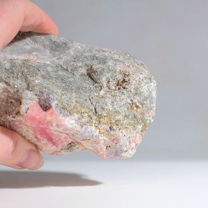 Rhodochrosite + Fluorite + Pyrite Specimen | Rhodochrosite Natural Crystal