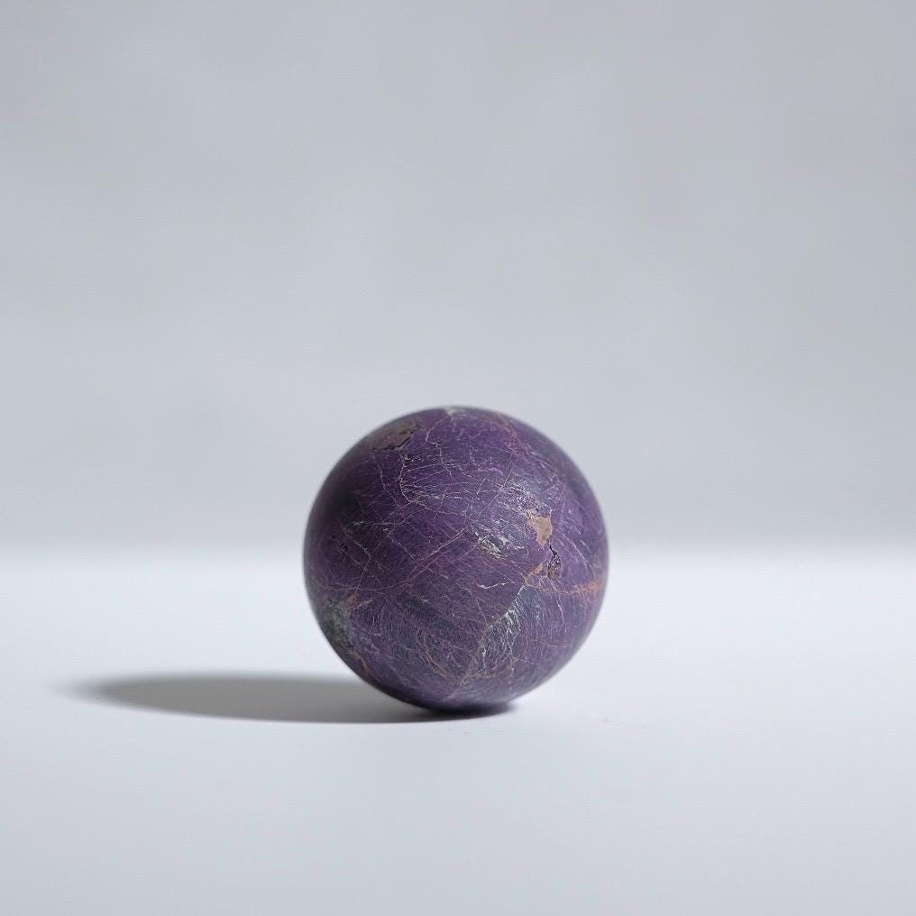 Purpurite Sphere | Purpurite Heterosite Crystal Sphere