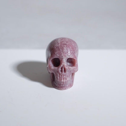 Lepidolite Skull | Lilac Lepidolite Crystal Skull