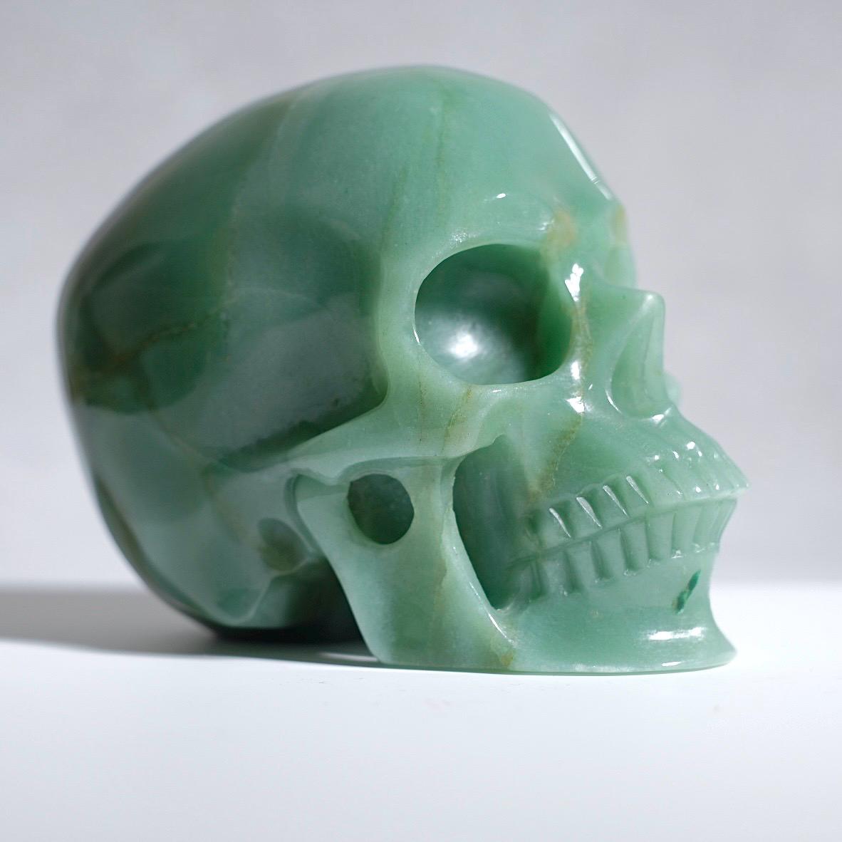 Large Green Aventurine Crystal Skull | Aventurine Skull