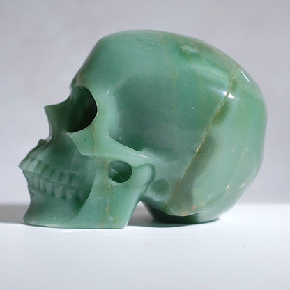 Large Green Aventurine Crystal Skull | Aventurine Skull