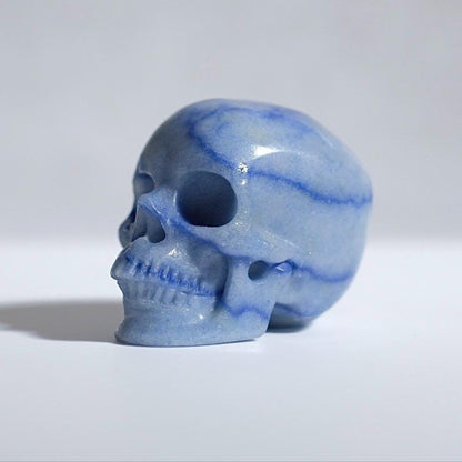 Blue Aventurine Crystal Skull | Blue Quartz Skull