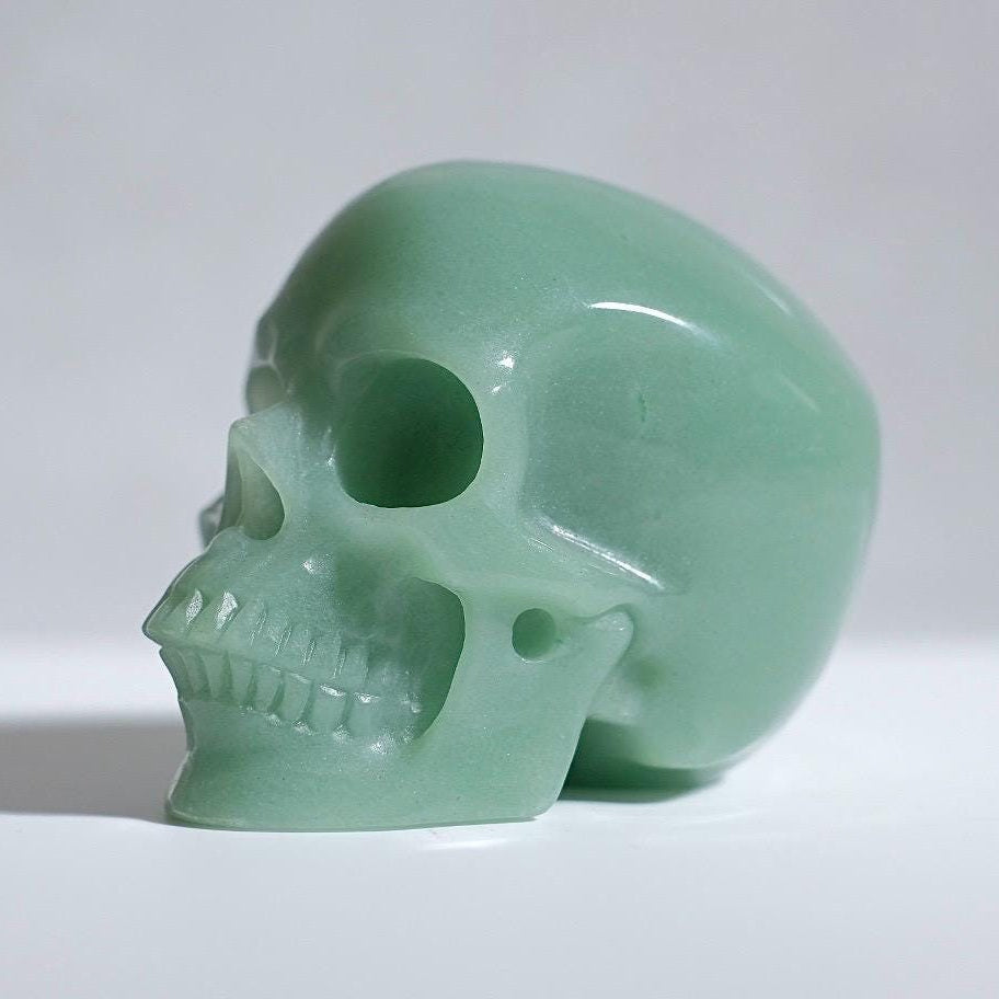 Green Aventurine Crystal Skull | Aventurine Skull