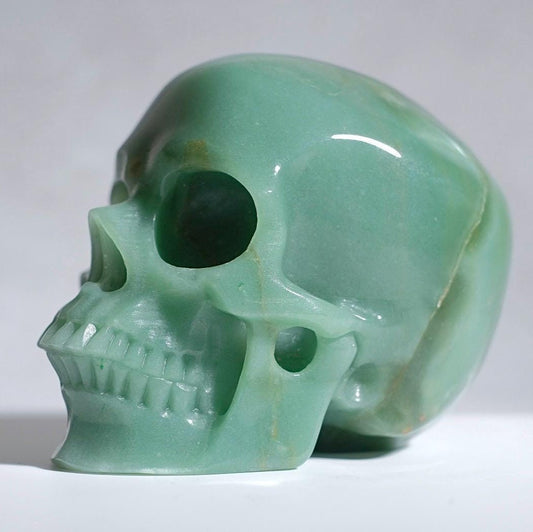 Large Green Aventurine Crystal Skull | Aventurine Skull