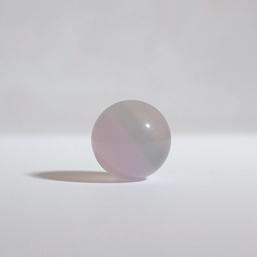 Yttrium Fluorite Sphere | Pastel Lavender Fluorite Crystal Sphere