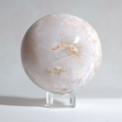 Flower Agate Sphere | Cherry Blossom Agate Crystal Sphere