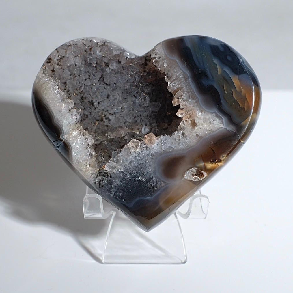 Druzy Agate Heart | Druzy Geode Crystal Heart | Agate Geode