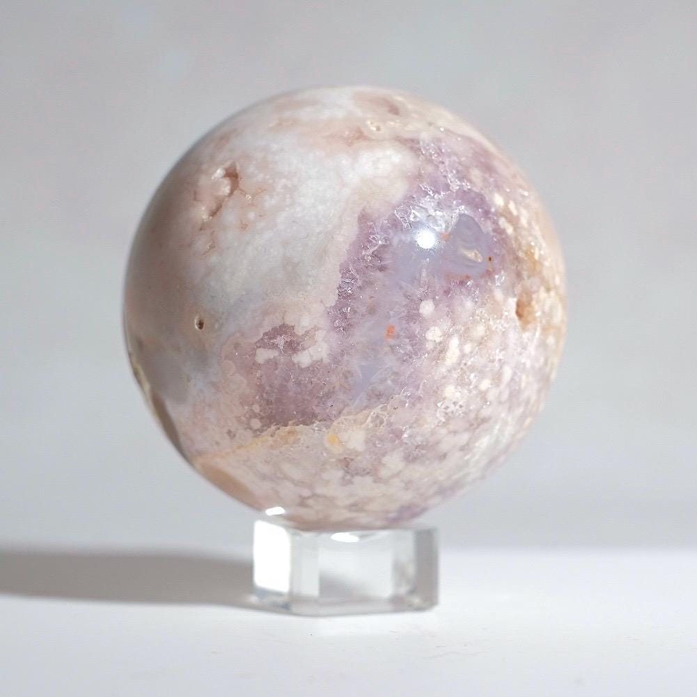 Pink Amethyst Flower Agate Sphere | Amethyst Crystal Sphere