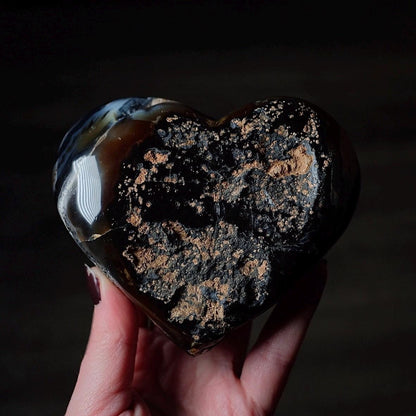 Druzy Agate Heart | Druzy Geode Crystal Heart | Agate Geode