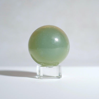 Lemurian Aquatine Calcite Sphere | Blue Onyx Crystal Sphere