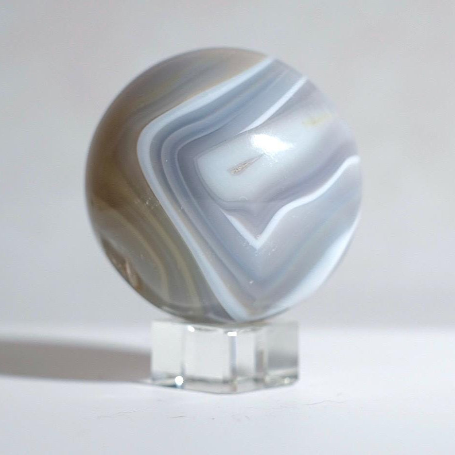 Banded Agate Sphere | Striped Agate Crystal Sphere