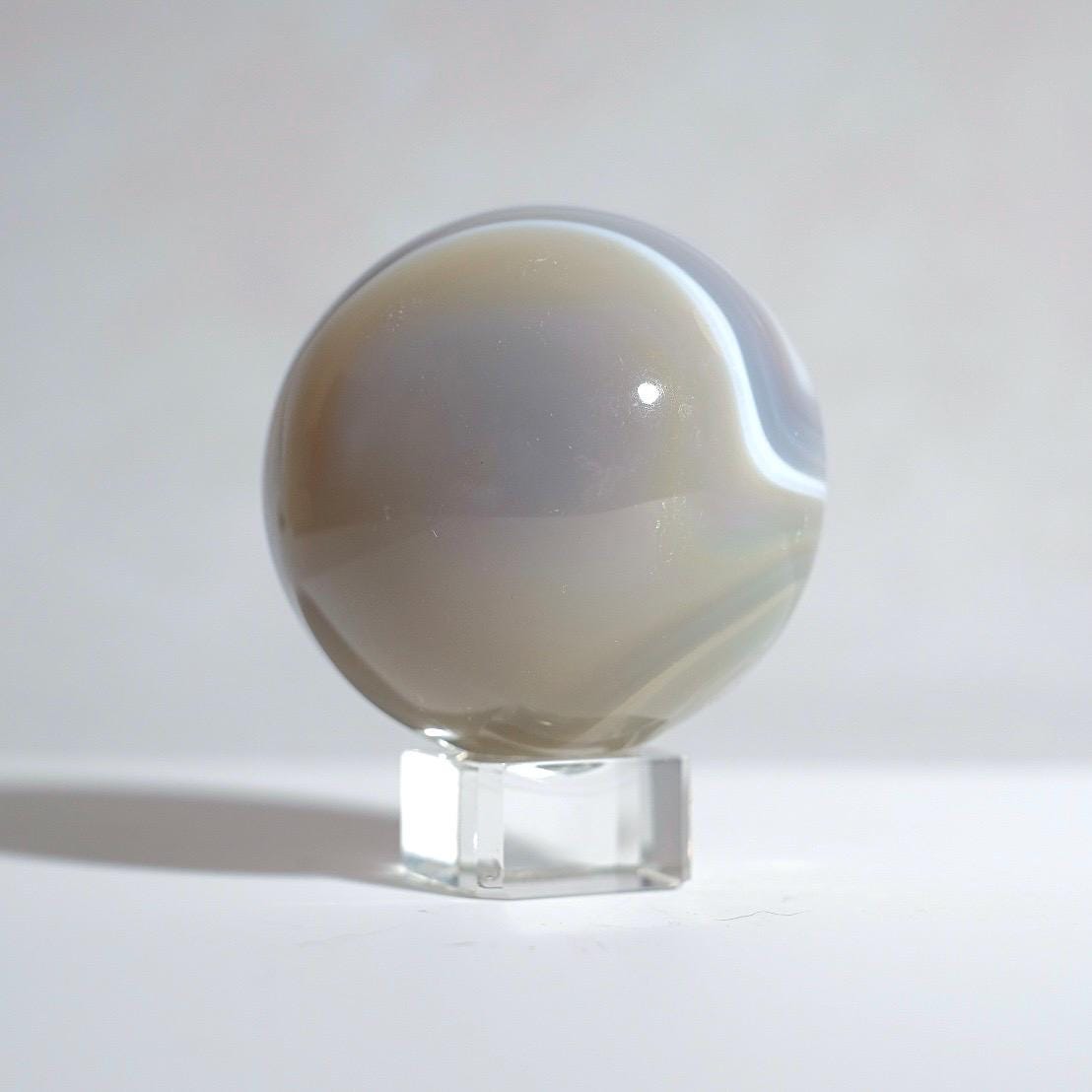 Banded Agate Sphere | Striped Agate Crystal Sphere