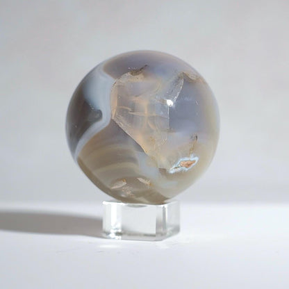 Banded Agate Sphere | Striped Agate Crystal Sphere