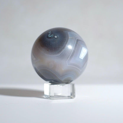 Banded Agate Sphere | Grey Agate Crystal Sphere