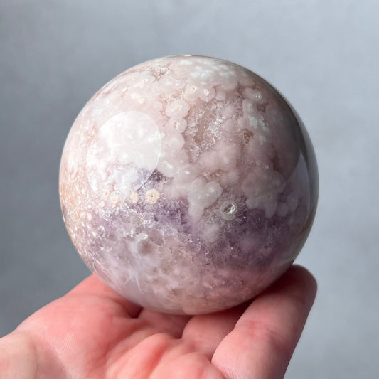 Pink Amethyst Flower Agate Sphere | Amethyst Crystal Sphere