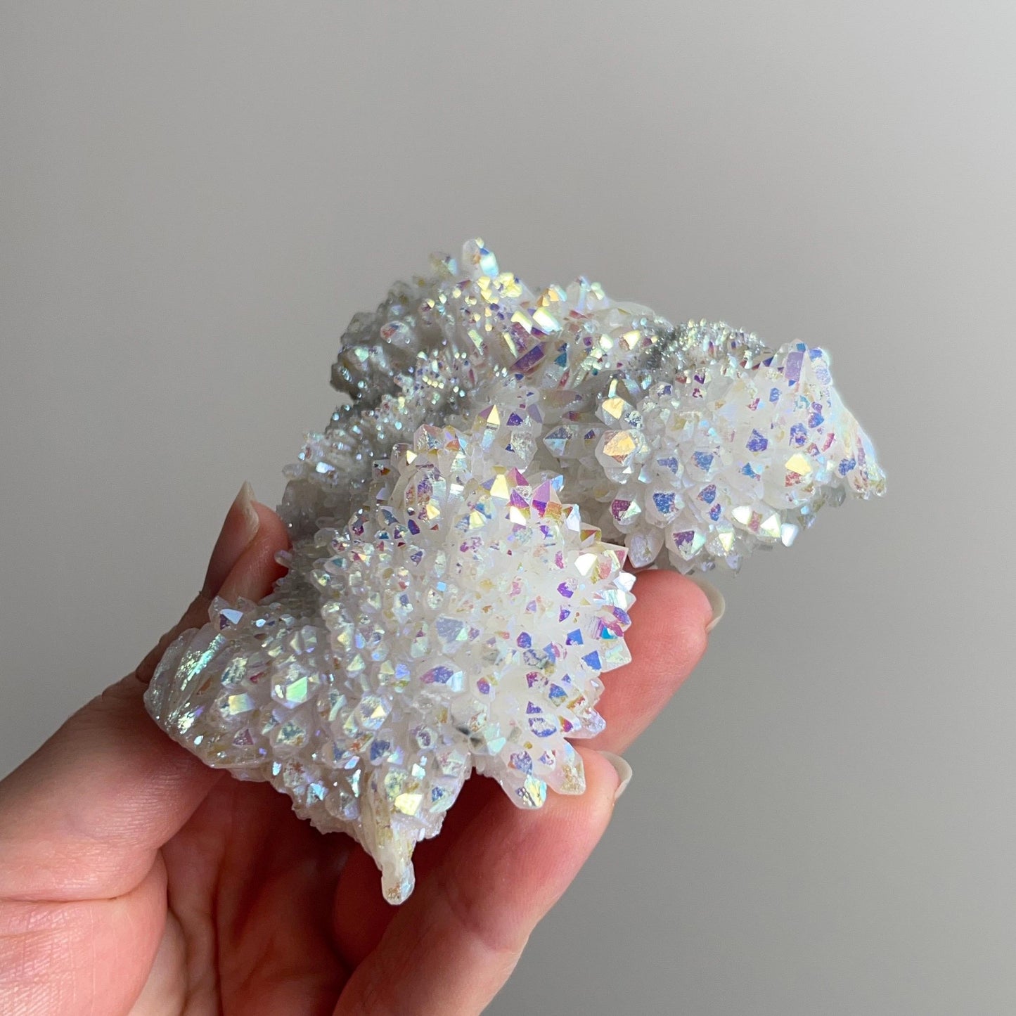 Angel Aura Quartz Cluster | Aura Crystal Cluster