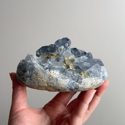 Blue Celestite Cluster | Celestine Crystal Geode