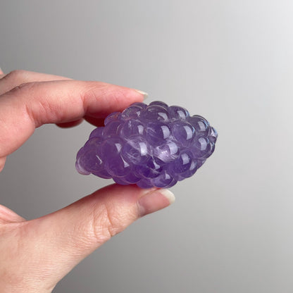 Gemmy Amethyst Grape Cluster Carving | Amethyst Crystal Carving