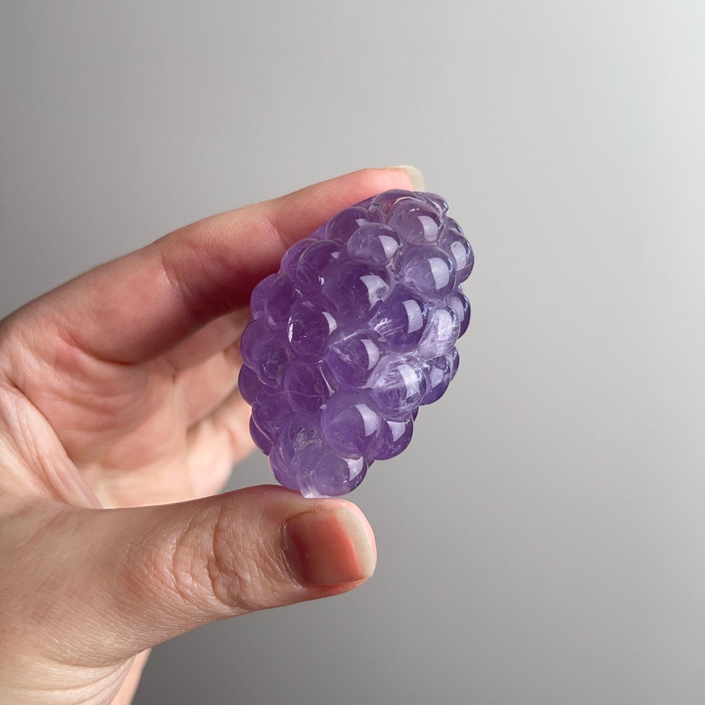 Gemmy Amethyst Grape Cluster Carving | Amethyst Crystal Carving