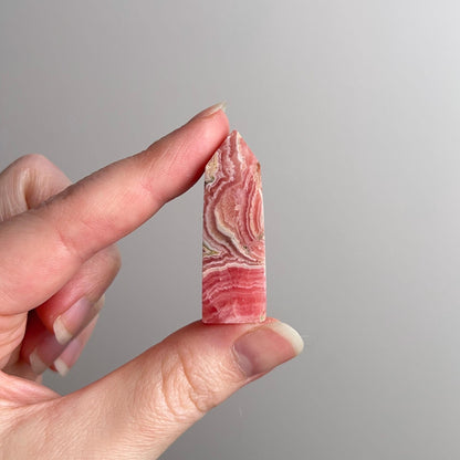 Rhodochrosite Point | Pink Rhodochrosite Crystal Tower