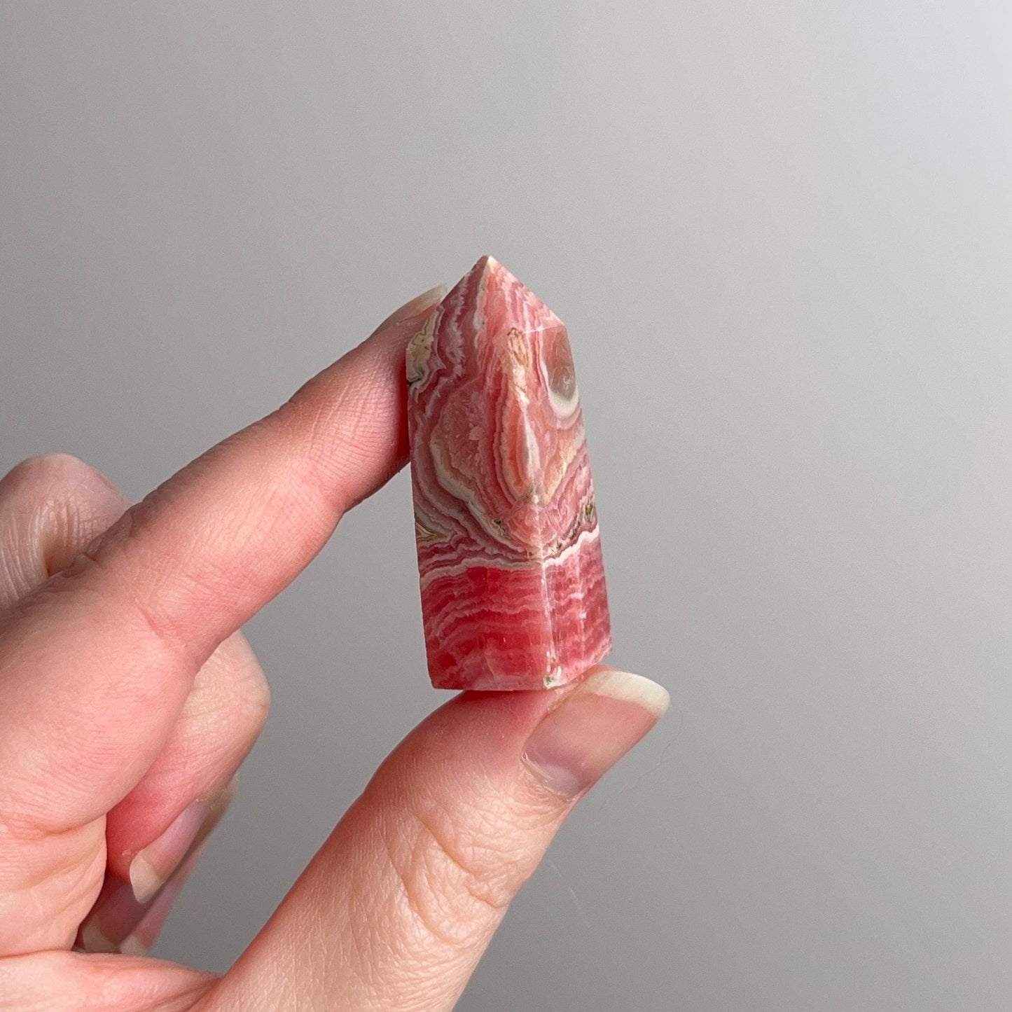 Rhodochrosite Point | Pink Rhodochrosite Crystal Tower