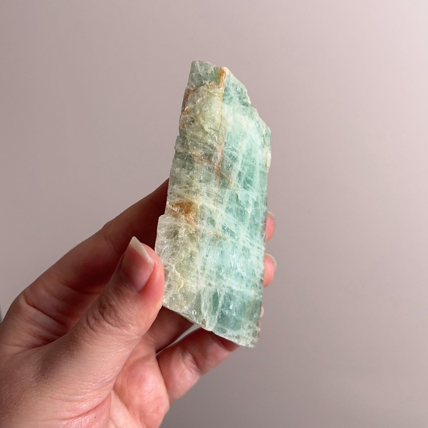 Australian Aquamarine Slab | Polished Aquamarine Crystal Slab