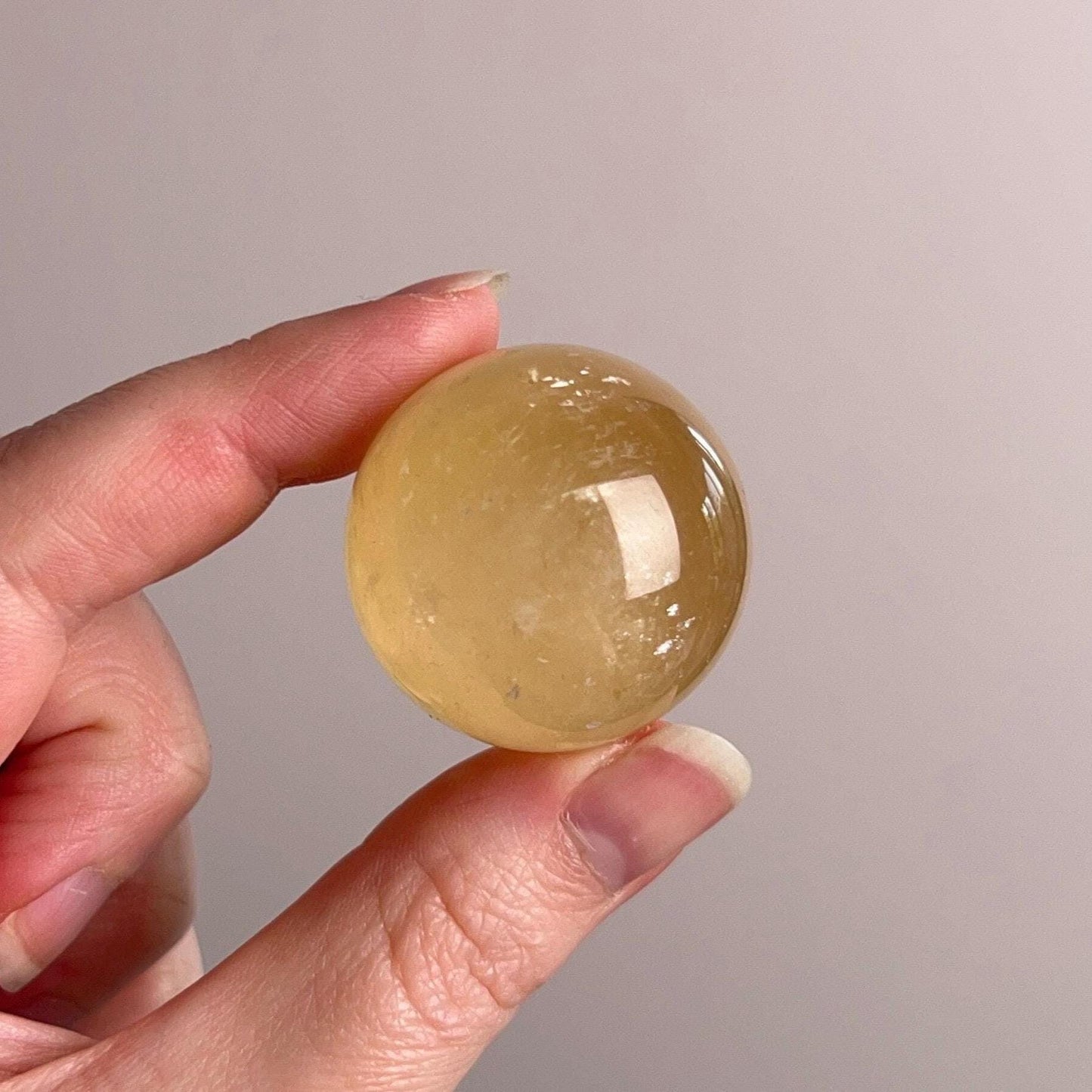 Honey Calcite Sphere | Golden Honey Calcite Crystal Sphere