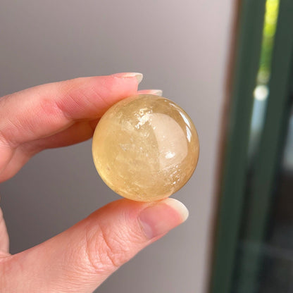 Honey Calcite Sphere | Golden Honey Calcite Crystal Sphere