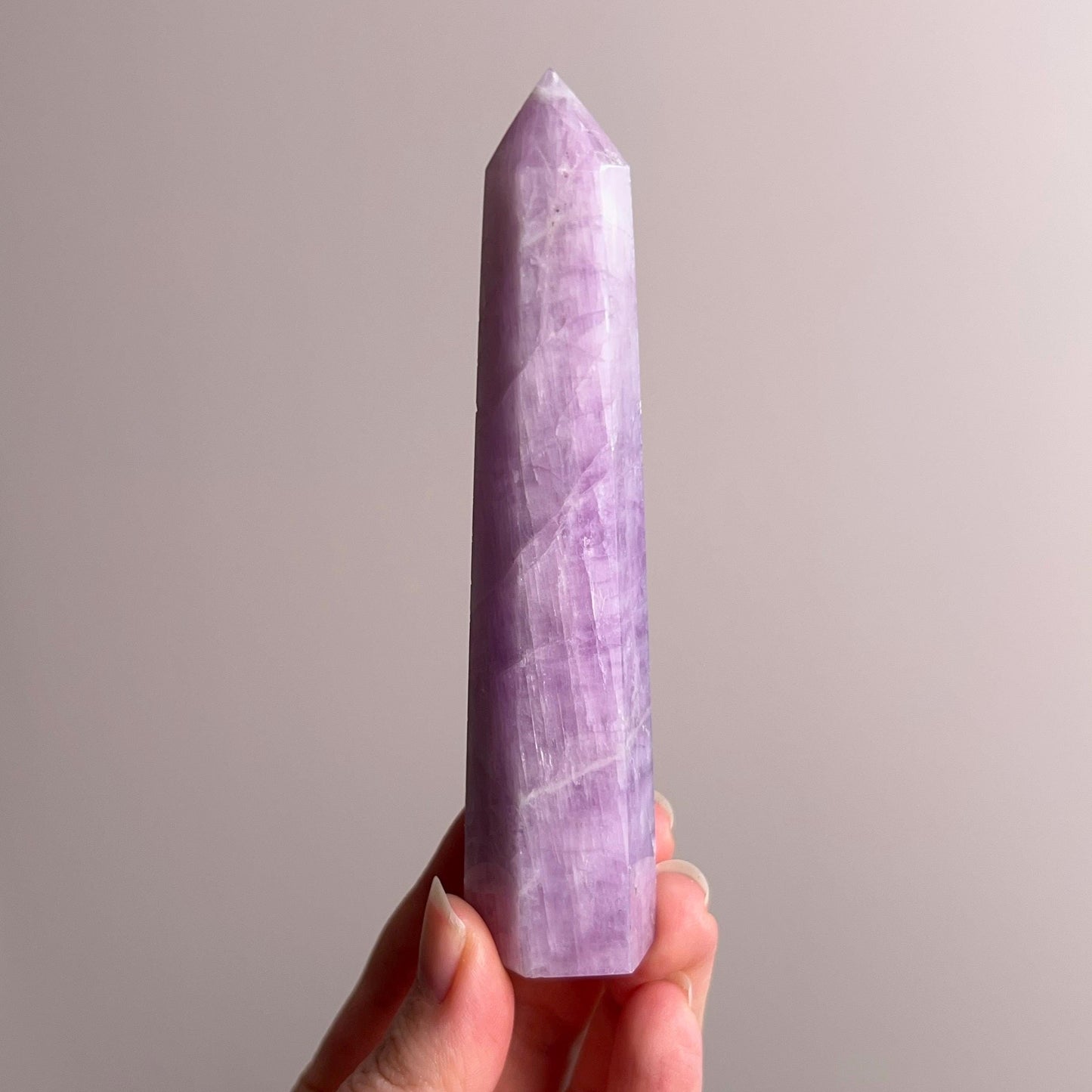 AA Kunzite Tower | Natural Pink Kunzite Crystal Point