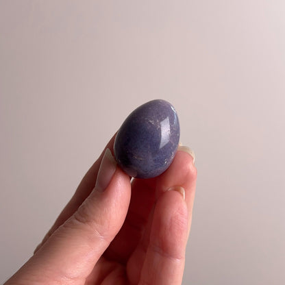 Grape Agate Egg | Purple Botryoidal Chalcedony Crystal Egg