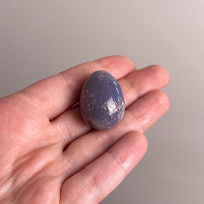 Grape Agate Egg | Purple Botryoidal Chalcedony Crystal Egg