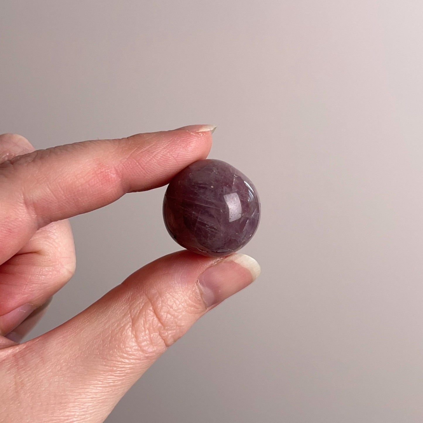 Purple Rose Quartz Sphere | Lavender Rose Quartz Crystal Sphere