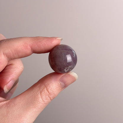 Purple Rose Quartz Sphere | Lavender Rose Quartz Crystal Sphere