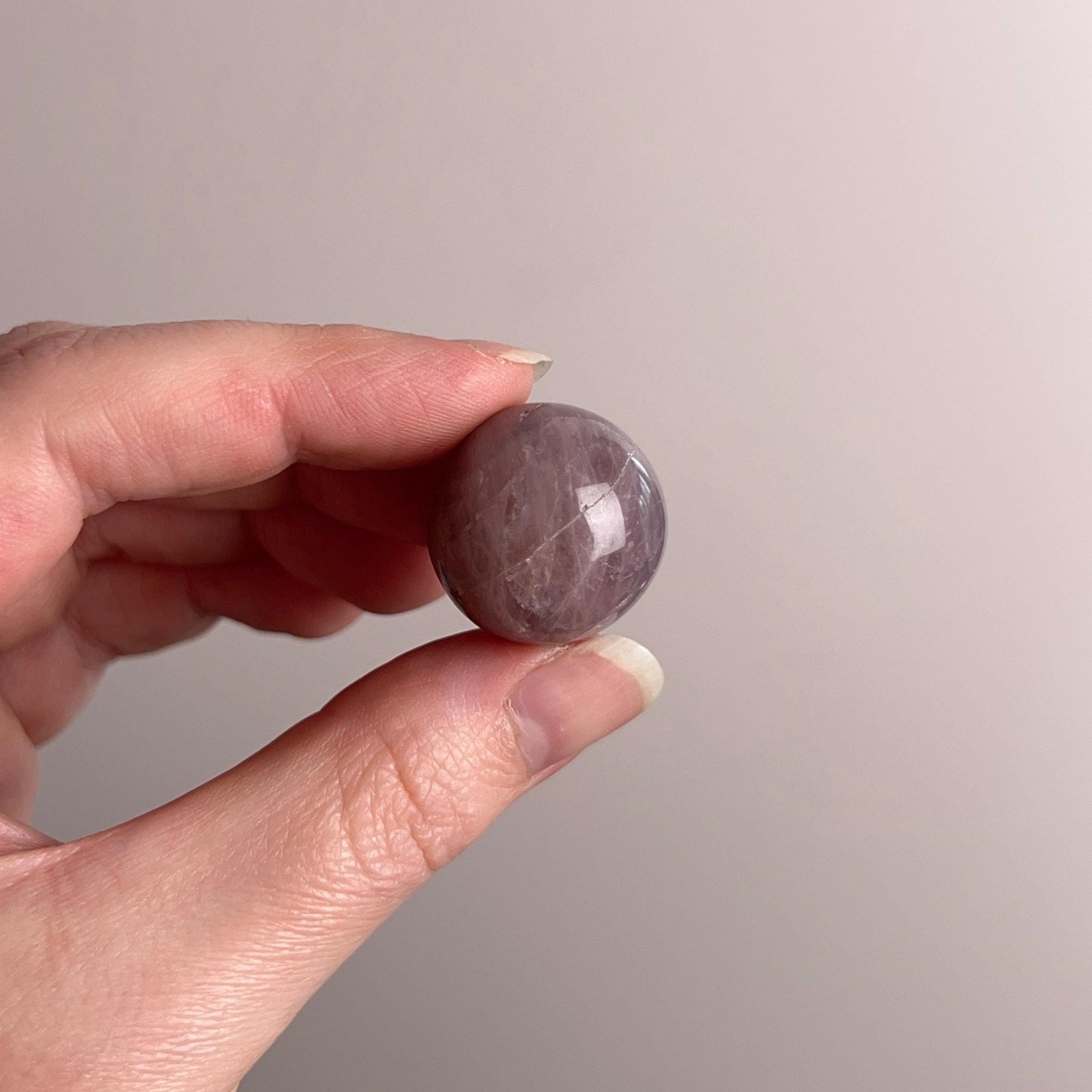 Purple Rose Quartz Sphere | Lavender Rose Quartz Crystal Sphere