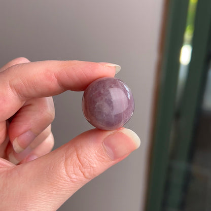 Purple Rose Quartz Sphere | Lavender Rose Quartz Crystal Sphere