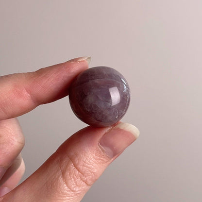 Purple Rose Quartz Sphere | Lavender Rose Quartz Crystal Sphere