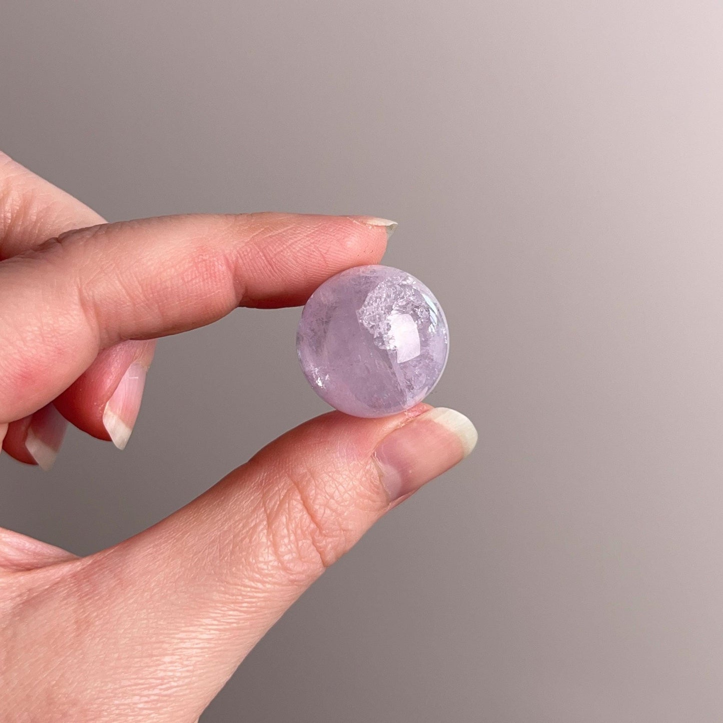 Gem Kunzite Sphere | Pink Kunzite Crystal Sphere