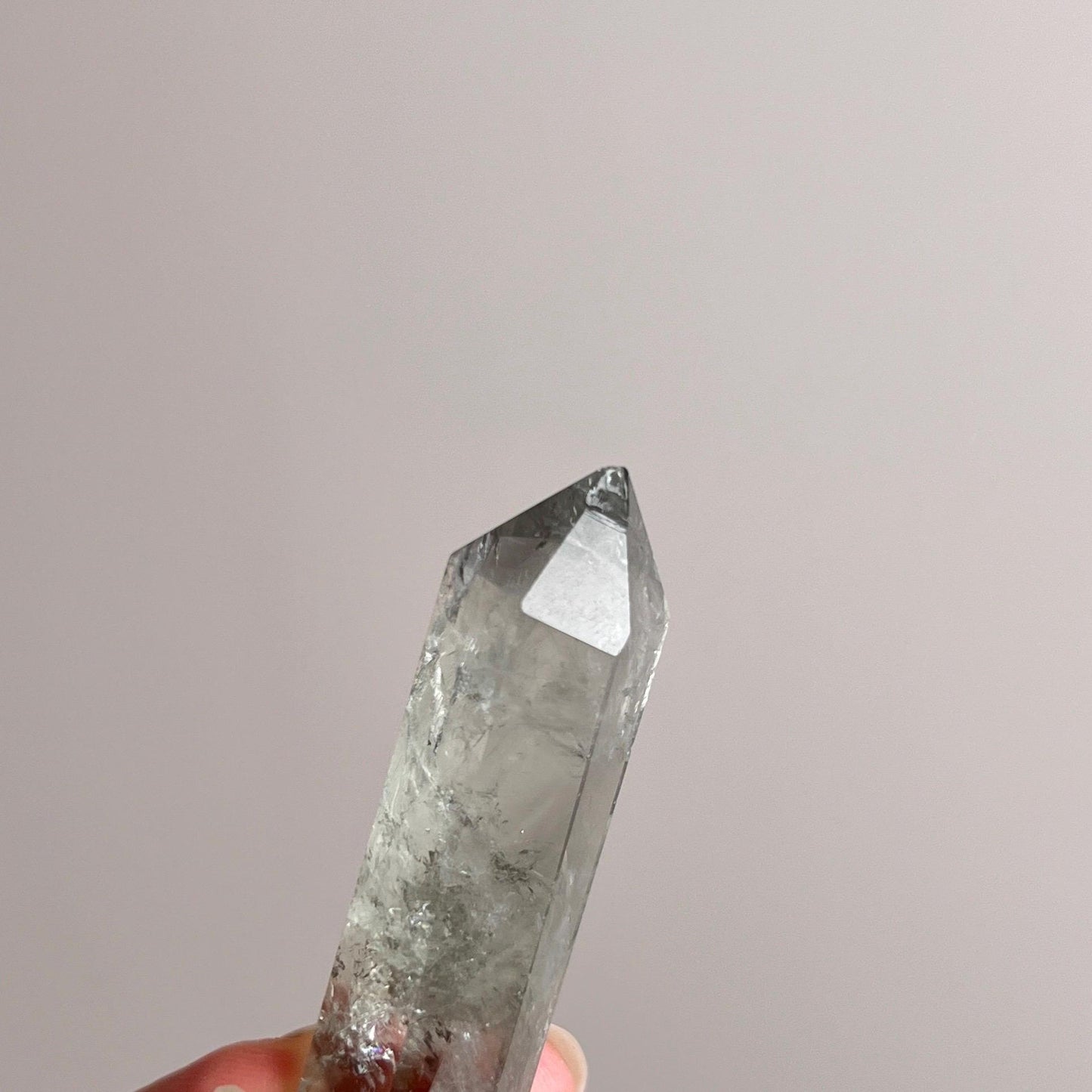 Prasiolite Point | Green Amethyst Crystal Tower